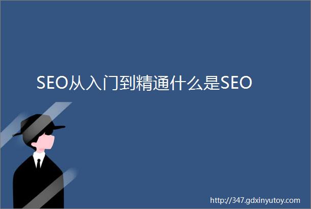 SEO从入门到精通什么是SEO